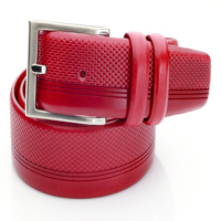 Ceinture rouge - ceinture cuir rouge